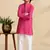 Pink plain cotton kurta set