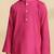 Pink plain cotton kurta set