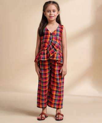 Multicolor printed cotton co ord set 2