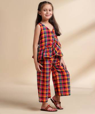 Multicolor printed cotton co ord set 3
