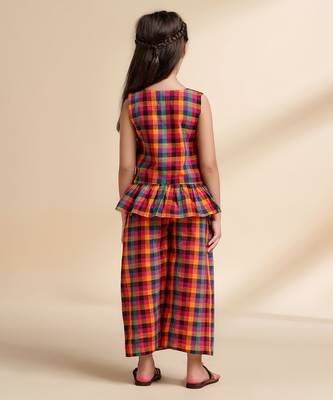 Multicolor printed cotton co ord set 4