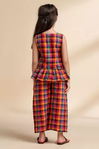 Multicolor printed cotton co ord set
