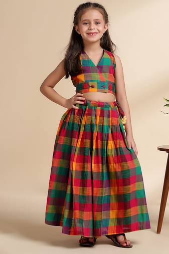 Multicolor printed cotton co ord set