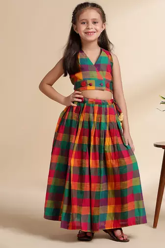 Multicolor printed cotton co ord set