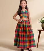 Multicolor printed cotton co ord set
