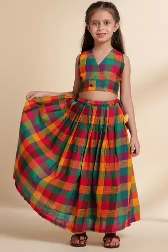 Multicolor printed cotton co ord set