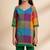 Multicolor printed cotton kurta set