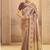 shine rose gold zari tissue silk blend motifs & cutdana handwork designer saree