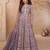 Light purple heavy simmer silk top bottom and dupatta set - Full stitched free size