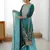 Premium Chinon Silk Sky-teal blue Ombre Sharara Suit with Dupatta*