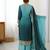 Premium Chinon Silk Sky-teal blue Ombre Sharara Suit with Dupatta*