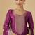 Purple viscose silk jacquard wedding wear salwar suit