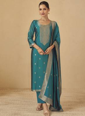 Rama viscose silk jacquard wedding wear salwar suit 1