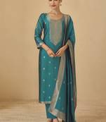 Rama viscose silk jacquard wedding wear salwar suit