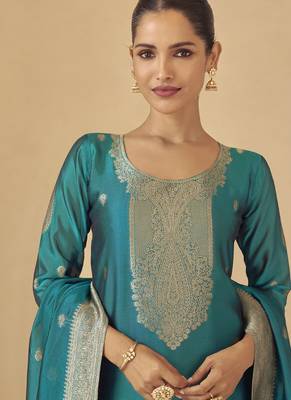 Rama viscose silk jacquard wedding wear salwar suit 2