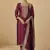 Maroon viscose silk jacquard wedding wear salwar suit