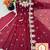 Elegant Embroidered Sequence Designer Anarkali Three Piece Se