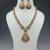 Royal semi-precious stone moissanite polki necklace set