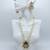 Elegant handcrafted pearl & golden plated necklace set