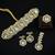 Golden plated moissanite polki choker with matching earrings & ring