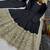 Black codding sequence work roman silk anarkali gown with natural crape bottom and fox georgette dupatta set