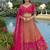 pink silk embroidered & handwork wedding wear lehenga choli