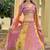 multicolor silk embroidered & handwork wedding wear lehenga choli