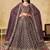 purple zari embroidered georgette lehenga set choli with dupatta