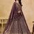 purple zari embroidered georgette lehenga set choli with dupatta