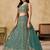 Green Zari Embroidered Georgette Wedding Wear Lehenga Choli