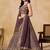 purple zari embroidered georgette lehenga set choli with dupatta