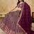 Purple Zari Embroidered Georgette Wedding Wear Lehenga Choli