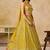 Yellow Zari Embroidered Georgette Haldi Wear Lehenga Choli