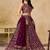 maroon zari embroidered georgette lehenga set choli with dupatta