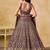 Maroon Zari Embroidered Georgette Wedding Wear Lehenga Choli