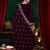 Purple velvet embroidered straight suit & pant with dupatta set