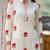 Off white embroidered cotton straight kurta set