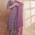 Purple color ethnic motifs printed regular pure cotton kurta with trousers & with dupatta