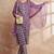 Purple color ethnic motifs printed regular pure cotton kurta with trousers & with dupatta