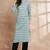 Blue color ethnic motifs printed straight pure cotton kurta