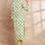 Green color floral printed straight pure cotton kurta