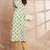 Green color floral printed straight pure cotton kurta
