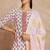 Pink color ethnic motifs printed pure cotton straight kurta & trousers with dupatta
