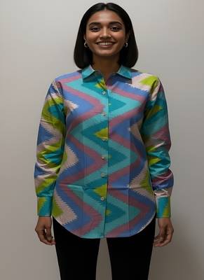 Multicolor color women cotton shirts 1