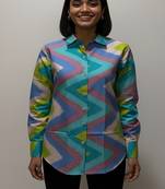 Multicolor color women cotton shirts