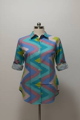 Multicolor color women cotton shirts 3