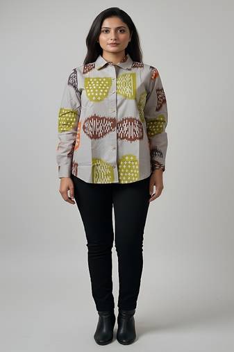 White color women cotton shirts