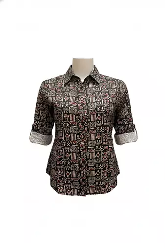Red color women cotton shirts