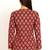 Maroon color full sleeves shot kurti