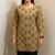 Beige color stylish short cotton kurti